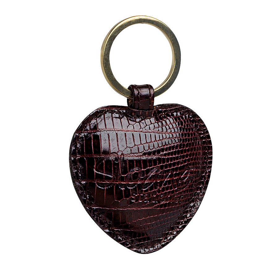 Leather Key Ring By Sloane Stationery